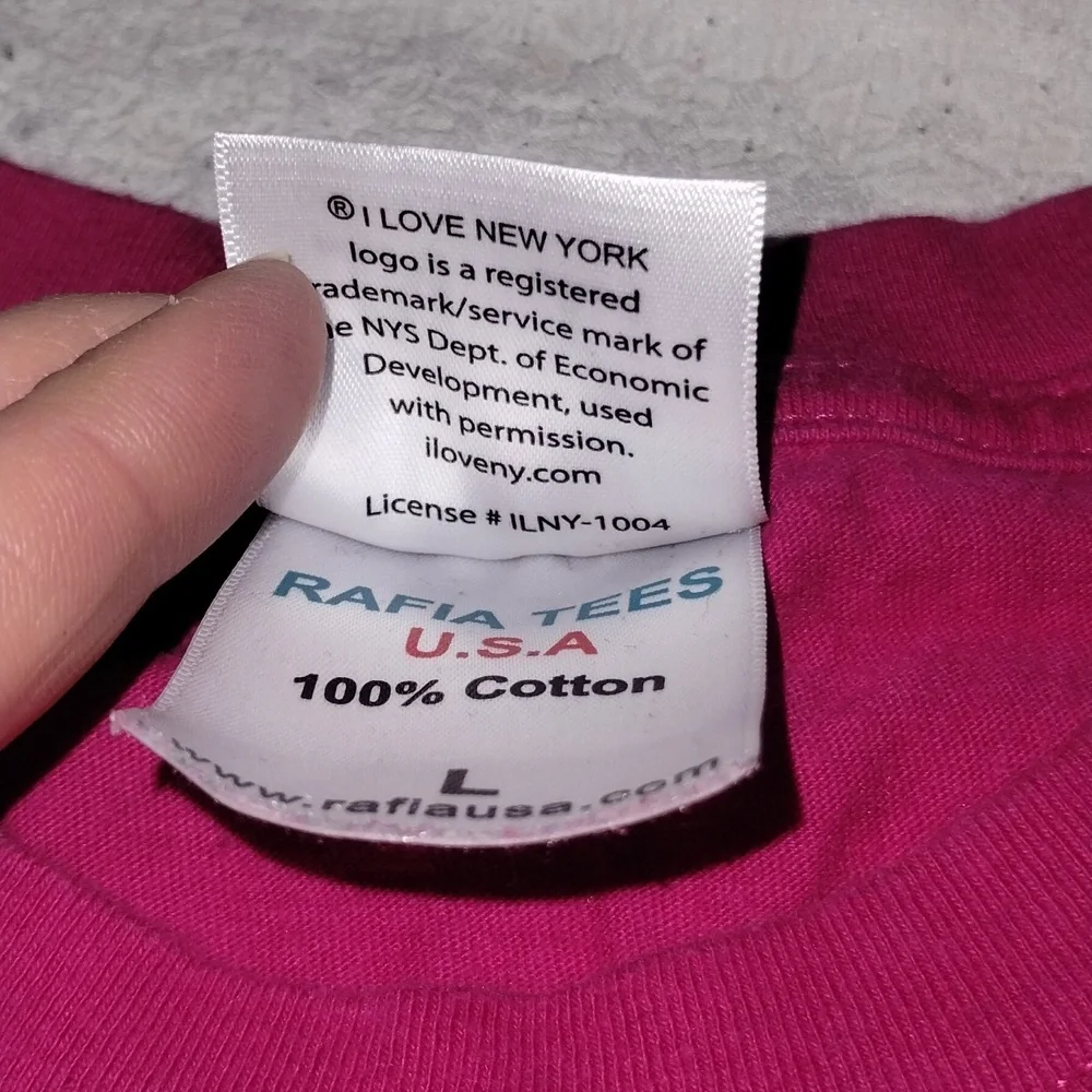 Pink I ❤️ NY tee - Picture 3 of 5